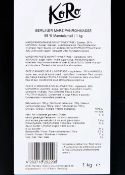 Berliner Marzipanrohmasse mit 56 % Mandeln 1 kg