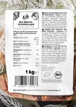 Bio Bruchschokolade mit ganzer Nuss 1 kg