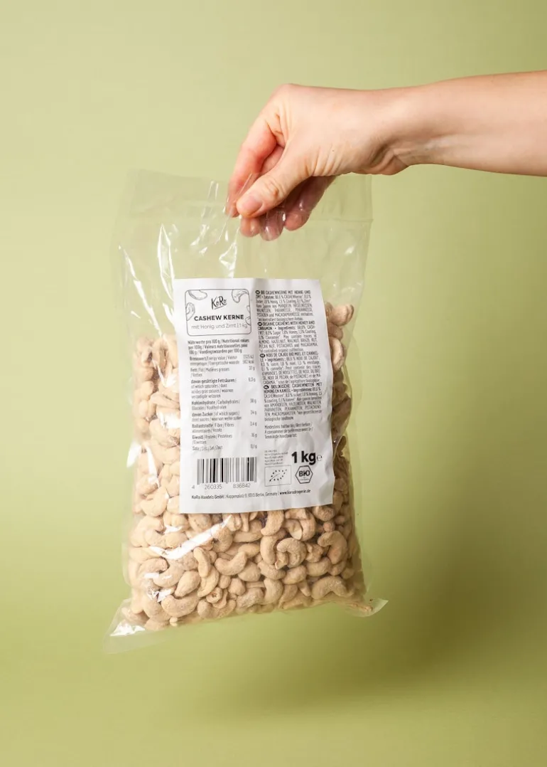 Bio Cashewkerne mit Honig und Zimt 1 kg