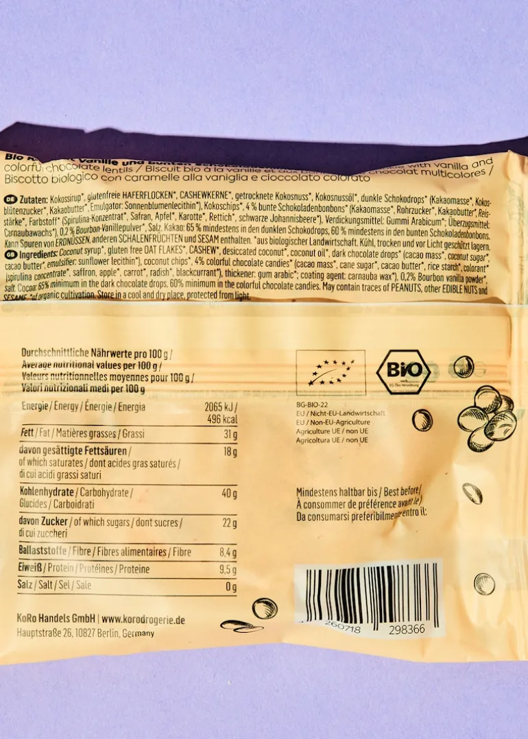 Bio Cookie Chocolate Confetti 50 g