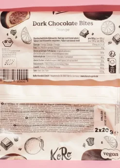 Bio Dark Chocolate Bites Orange 2 x 20 g