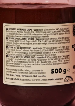 Bio Dattel Haselnuss Creme 500 g