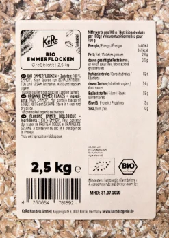 Bio Emmerflocken Großblatt 2,5 kg