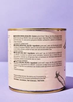 Bio Erbsen in der Dose 270 g