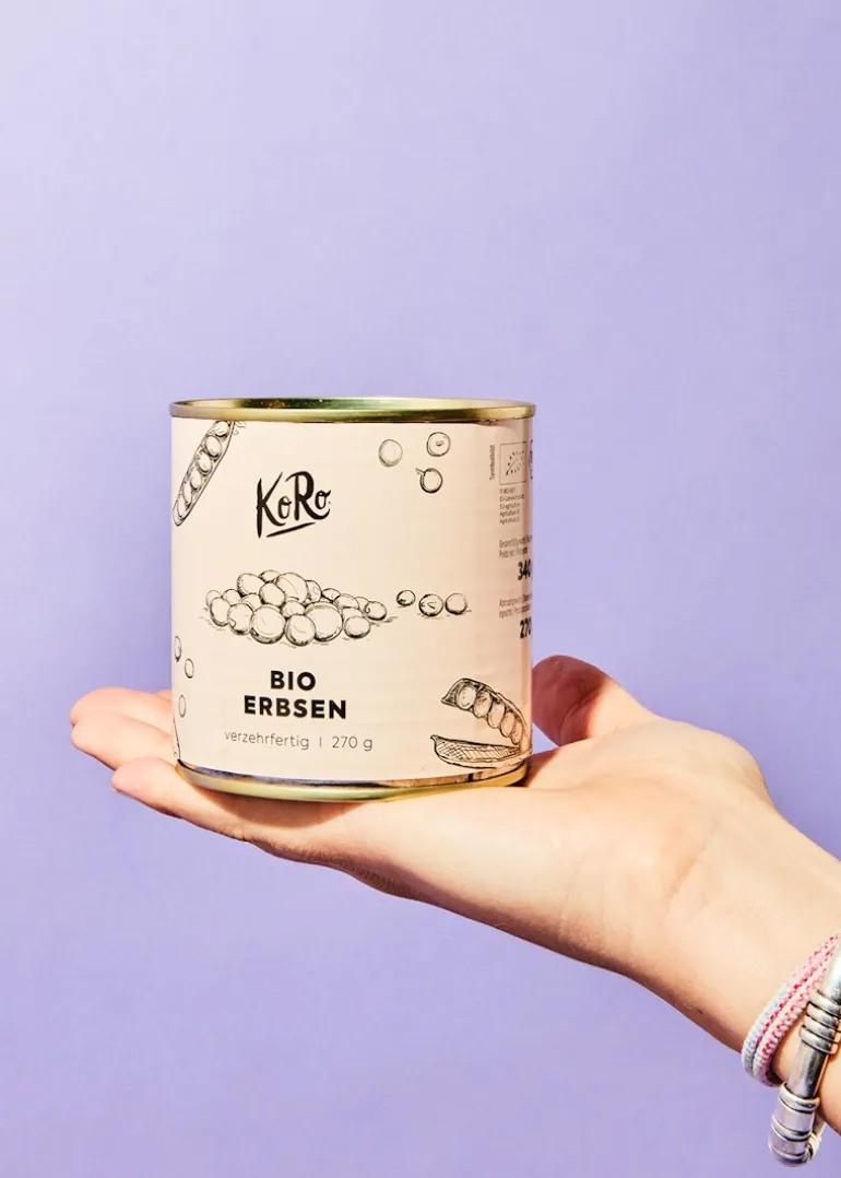 Bio Erbsen in der Dose 270 g