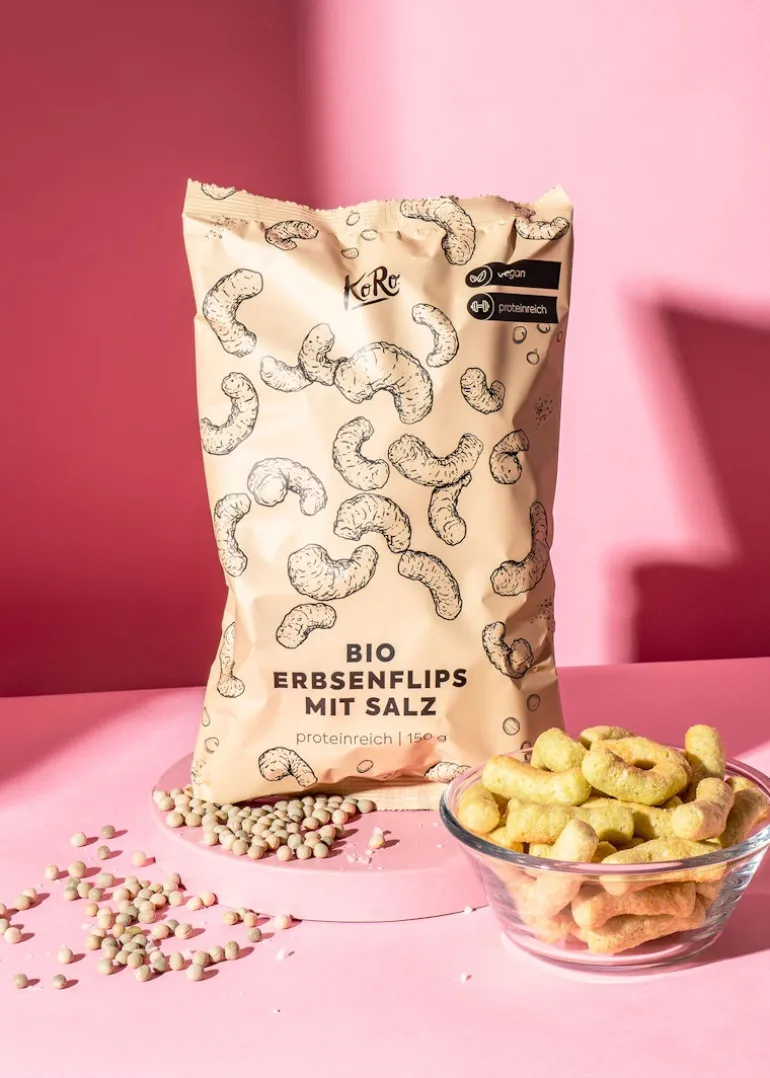 Bio Erbsenflips mit Meersalz 150 g