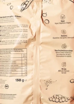 Bio Erbsenflips mit Meersalz 150 g