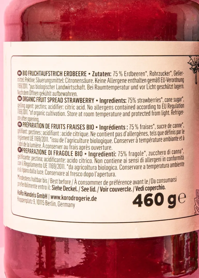 Bio Fruchtaufstrich Erdbeere 460 g