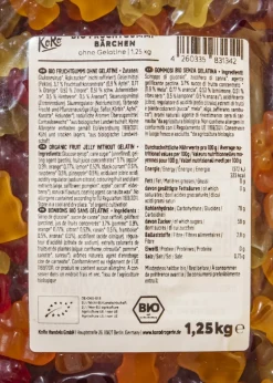 Bio Fruchtgummibärchen ohne Gelatine 1,25 kg