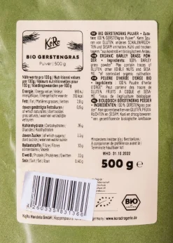Bio Gerstengras Pulver 500 g