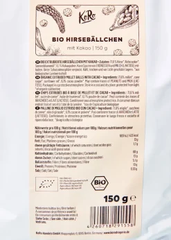 Bio Hirsebällchen mit Kakao 150 g