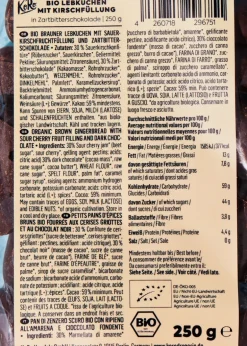 Bio Lebkuchenherzen mit Kirschfüllung 250 g