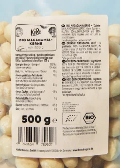 Bio Macadamiakerne 500 g