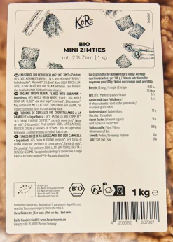 Bio Mini Zimties mit 2 % Zimt 1 kg