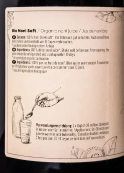 Bio Noni Saft 100 % Direktsaft 1 L