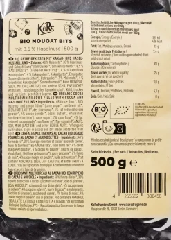 Bio Nougat Bits mit 8,5 % Haselnuss 500 g