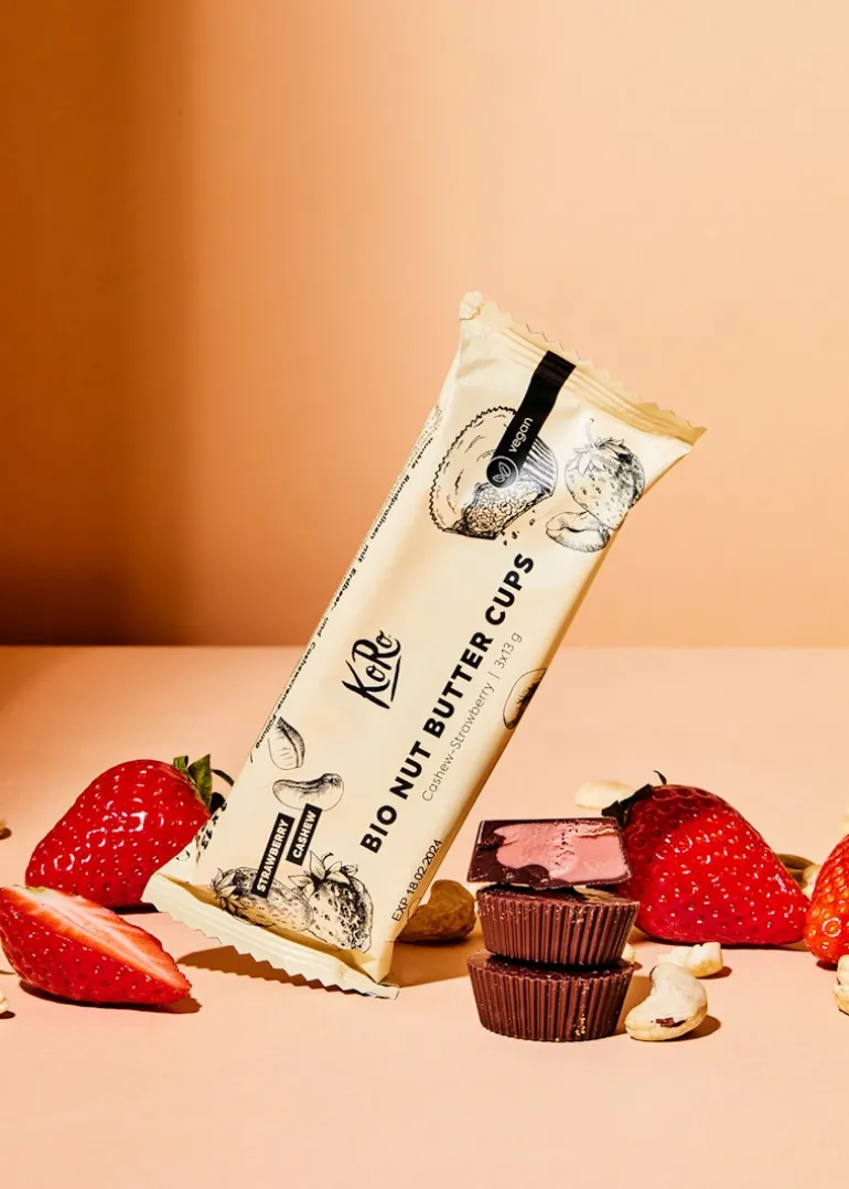 Bio Nut Butter Cups Cashew-Strawberry 3 x 13 g