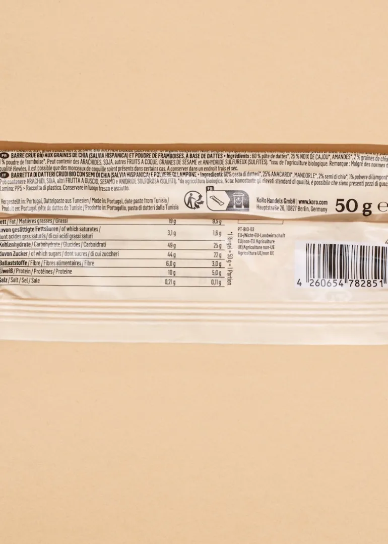 Bio Rohkostriegel Himbeere 50 g
