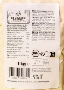 Bio Vollkorn Reismehl 1 kg