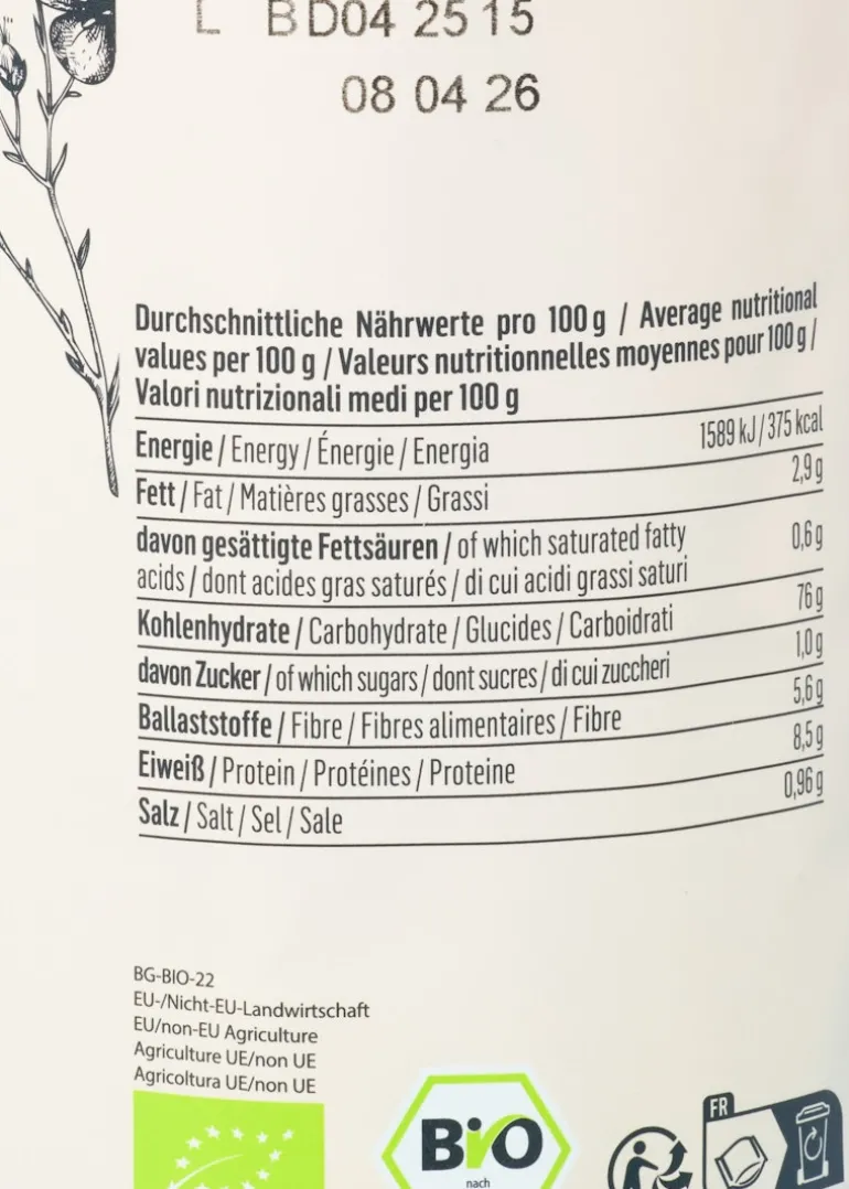 Bio Vollkornreiswaffeln mit 7 Saaten 120 g