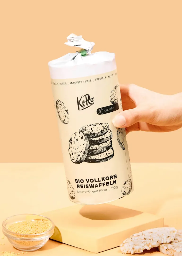 Bio Vollkornreiswaffeln mit Amaranth und Hirse 120 g