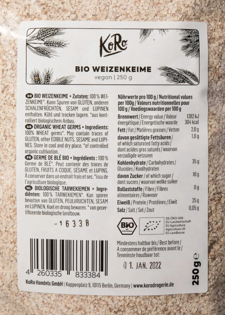 Bio Weizenkeime 250 g