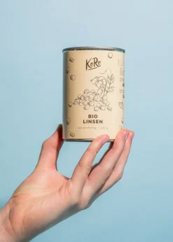 Braune Bio Linsen in der Dose 240 g