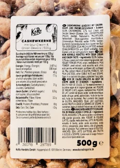Cashewkerne mit Sour Cream and Onion Gewürz 500 g