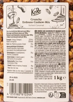 Crunchy Erdnuss-Cashew-Mix Salted Caramel 1 kg
