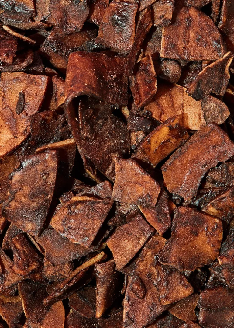 Dunkel geröstete Bio Kokoschips mit Kakao 1 kg