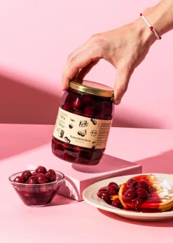 Entsteinte Bio Sauerkirschen im Glas 700 g