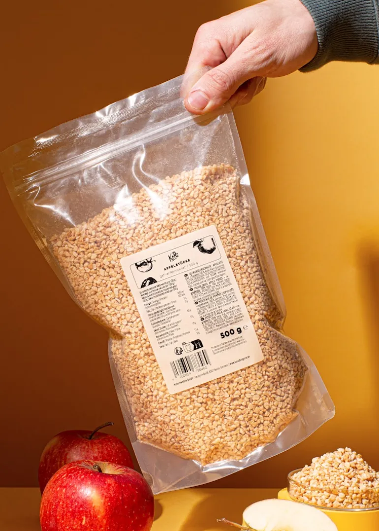Gefriergetrocknete Apfelstücke 500 g