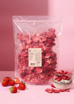 Gefriergetrocknete Erdbeerscheiben 350 g