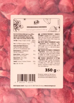 Gefriergetrocknete Erdbeerscheiben 350 g
