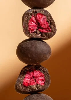 Gefriergetrocknete Himbeeren in dunkler Schokolade 1 kg
