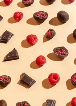Gefriergetrocknete Himbeeren in dunkler Schokolade 1 kg