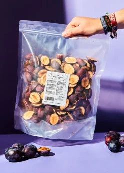 Gefriergetrocknete Pflaumenhälften 350 g