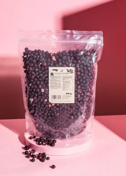 Gefriergetrocknete schwarze Johannisbeeren 500 g