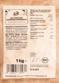 Gekeimte Bio Sonnenblumenkerne 1 kg