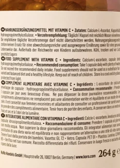 Gepuffertes Vitamin C Kapseln 365 Stück