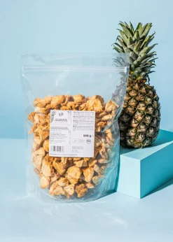 Gepuffte Bio Ananasstücke 500 g