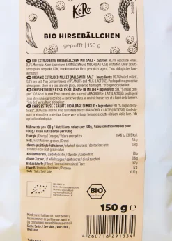 Gepuffte Bio Hirsebällchen 150 g