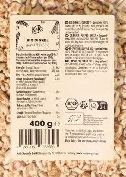 Gepuffter Bio Dinkel 400 g