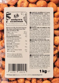 Geröstete Maiskörner mit BBQ-Gewürz 1 kg
