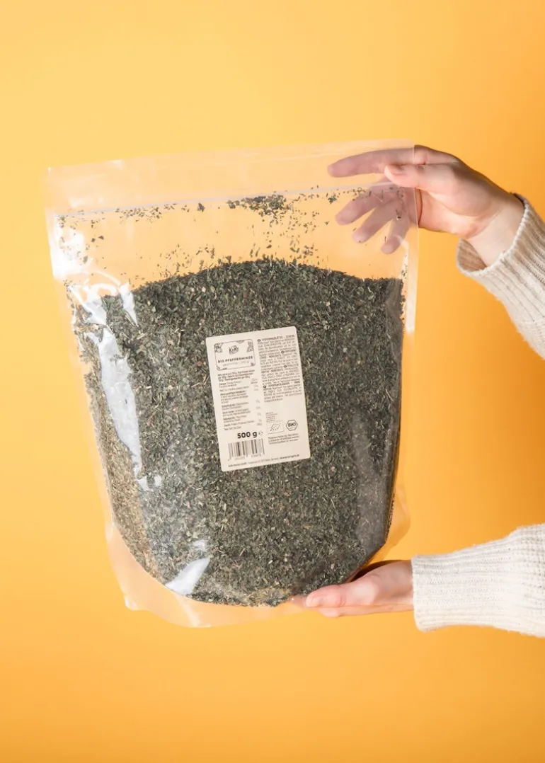 Geschnittene Bio Pfefferminze 500 g