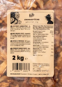 Getrocknete Ananasstücke 2 kg