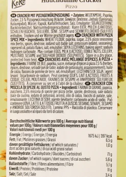 Hauchdünne Cracker Pizza 100 g
