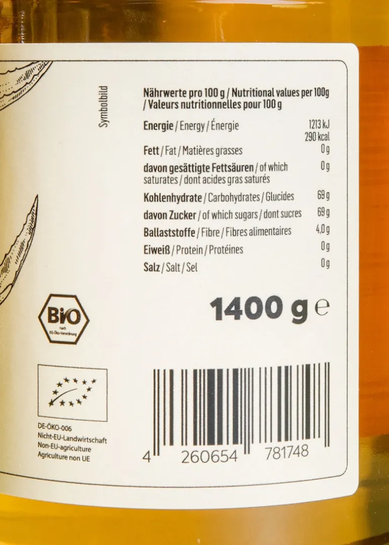 Heller Bio Agavendicksaft 1 L