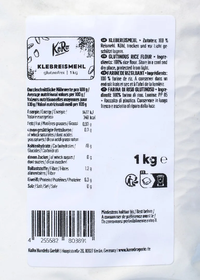 Klebreismehl 1 kg