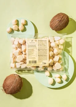 Kokoskugeln in weißer Schokolade 1 kg